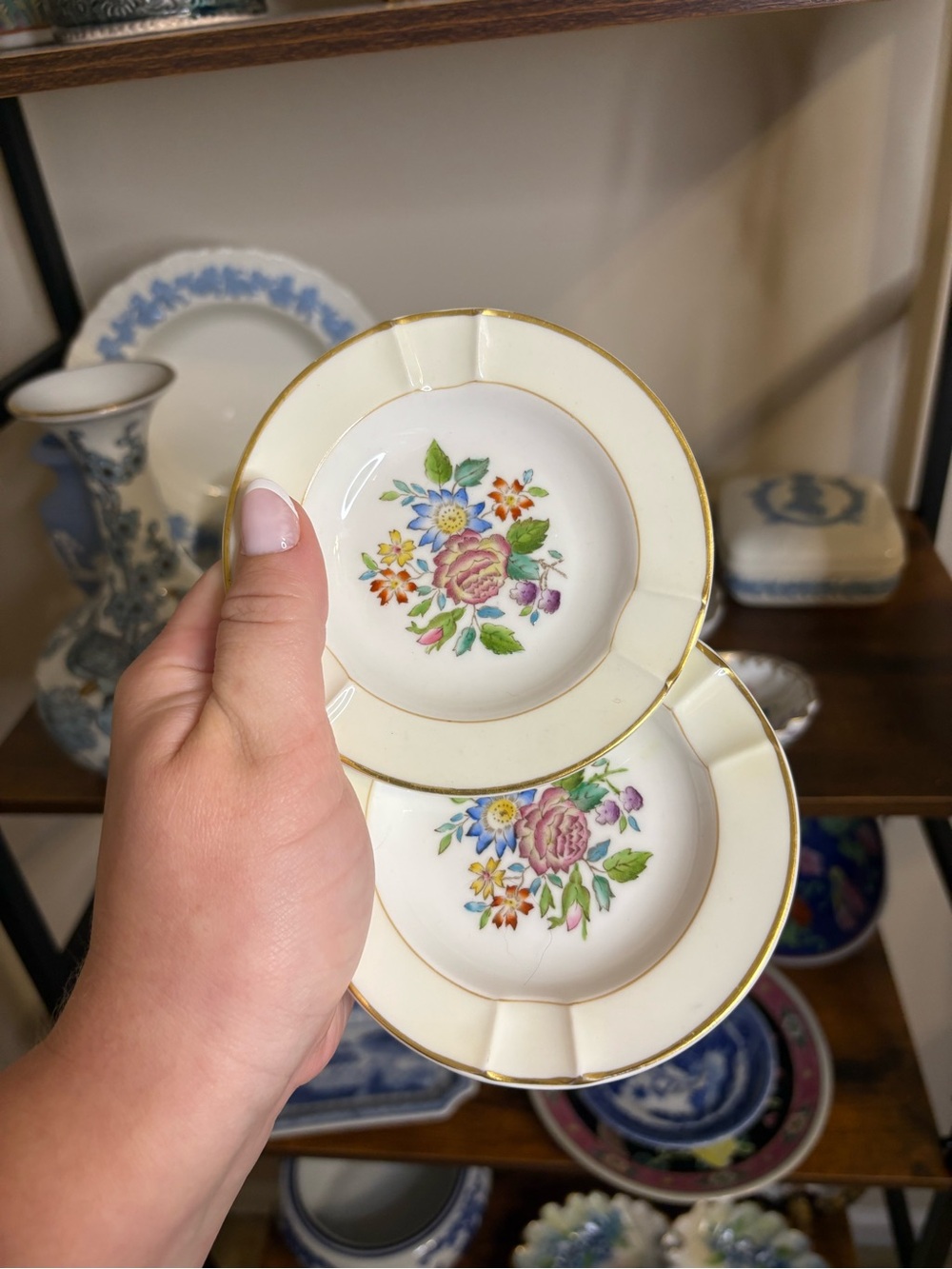 Wedgwood Cream Ashtrays